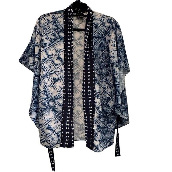De Nova Navy Tie-Dye Kimono- O/S - Picture 1 of 8